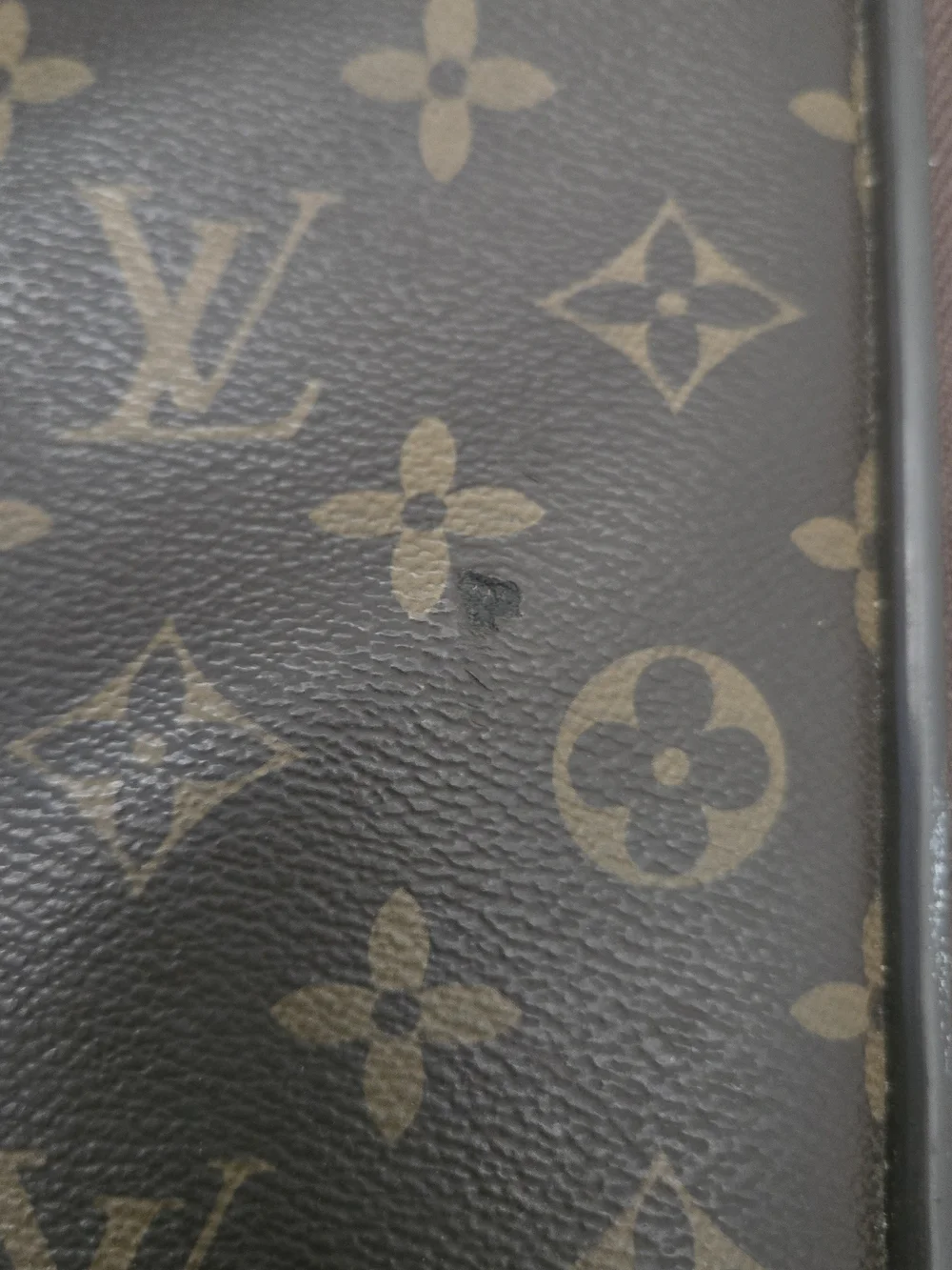 Louis Vuitton Monogram Carry-On Trolley in Dark Brown with Tan Accents - Picture 10 of 12